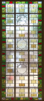  Stained glass stair window