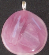 Pink and white pendant