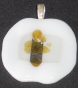 White ,clear and amber pendant