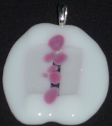 White and pink pendant